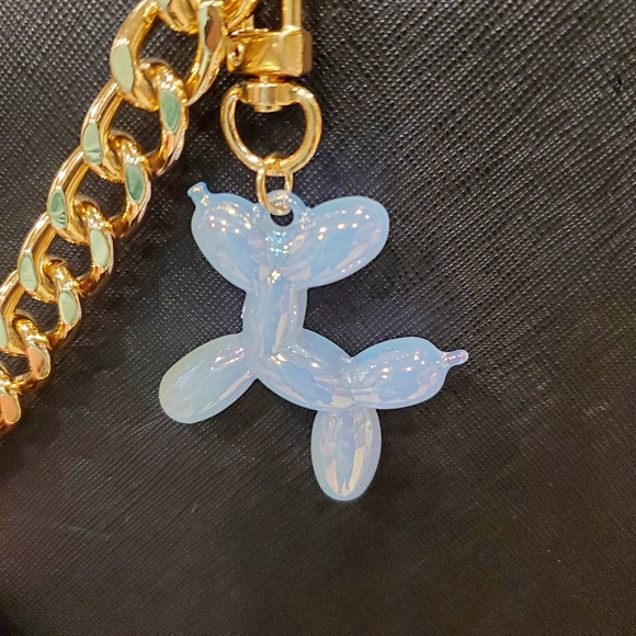 Balloon Dog Key Chain/Bag Charm in Blue - Picture 5 of 6